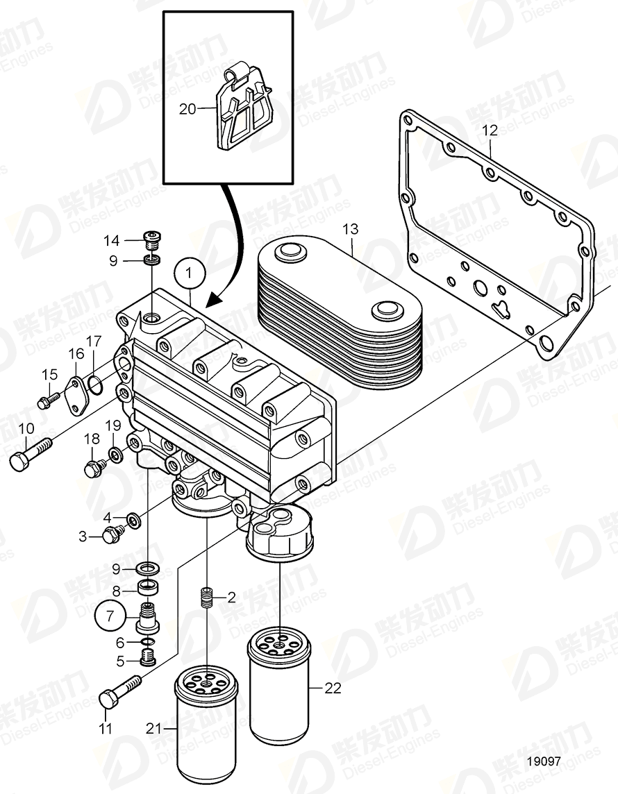 VOLVO Plug 966147 Drawing